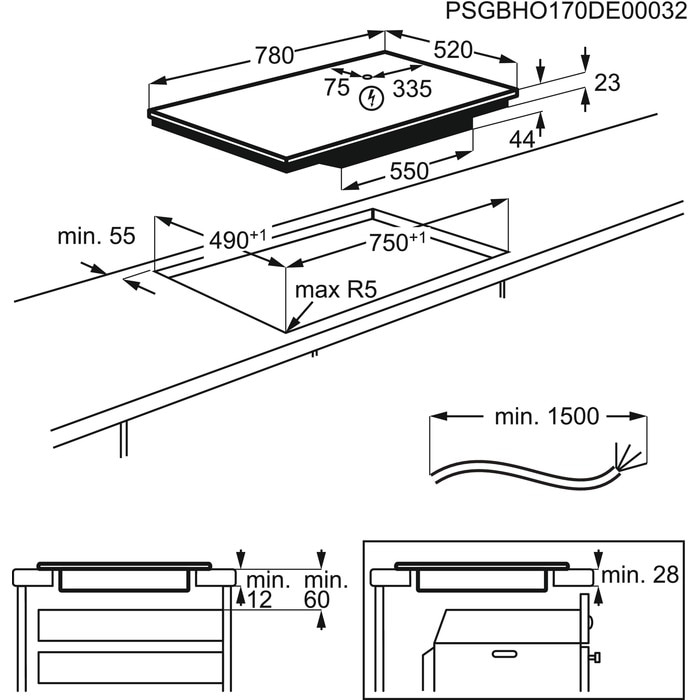 AEG IKE85441FB Black Built-in – image 7