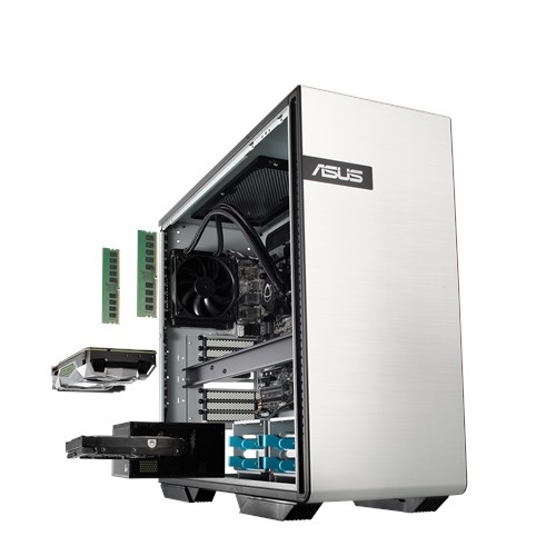 ASUS GS50-W2155002E Intel® Xeon® W-2155 32 GB DDR4-SDRAM 2.51 TB HDD+SSD NVIDIA® GeForce RTX™ 2080 Windows 10 Pro for Workstations Tower Workstation Black, Silver image 4