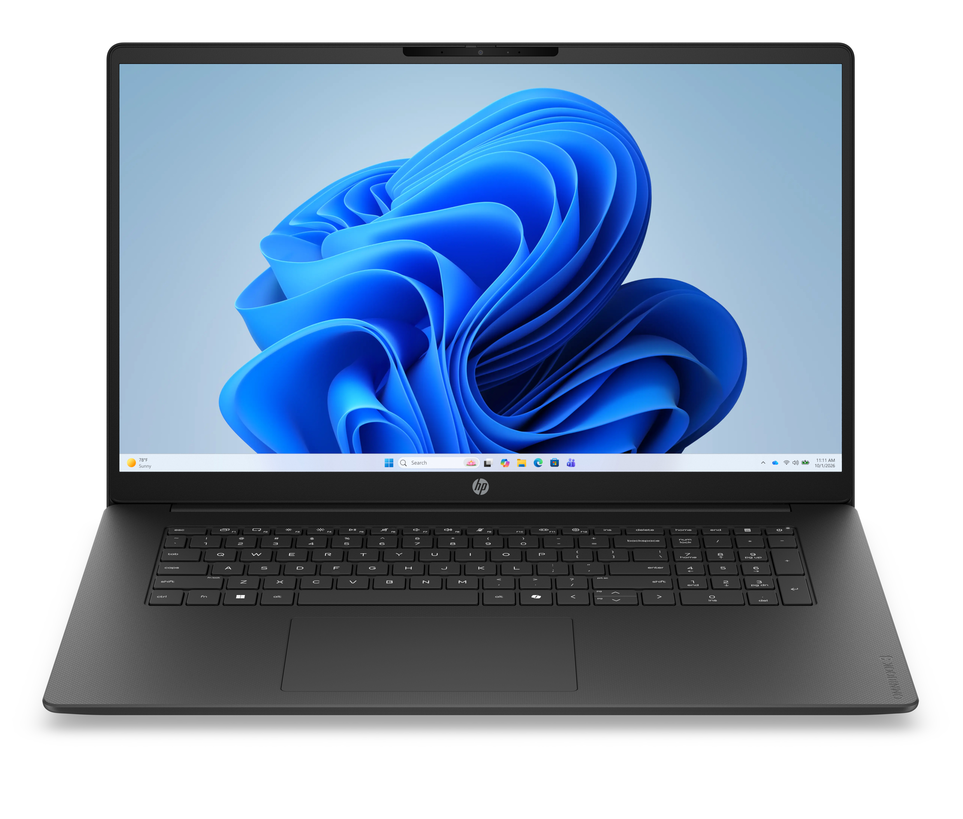 HP OmniBook 3 Laptop 17-dp0004nax AMD Ryzen™ 3 30 43.9 cm (17.3″) Full HD 8 GB LPDDR5-SDRAM 256 GB SSD Wi-Fi 6 (802.11ax) Windows 11 Home Black image 1