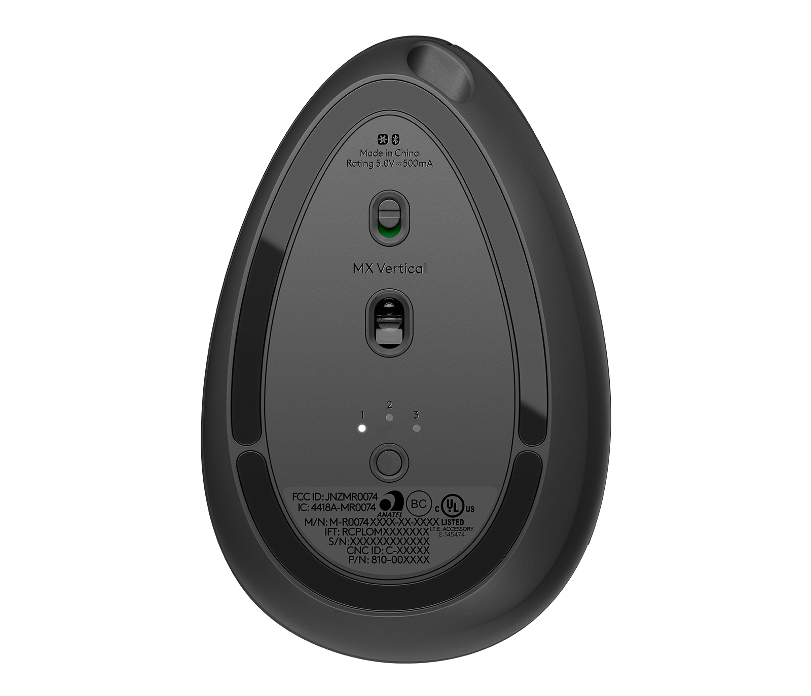 Mouse Logitech MX Vertical - Inalámbrico - Bluetooth - Grafito - 910-005449 Mouse Logitech MX Vertical - Inalámbrico - Bluetooth - Grafito - 910-005449