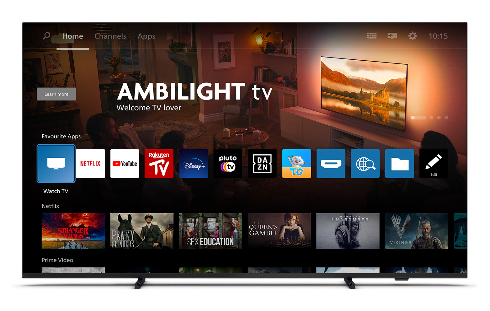 Ecran 108 cm (43) 4K Ultra HDAmbilight 3 côtésSmart TV Titan Dolby Atmos3 HDMI 2 USB — photo 4