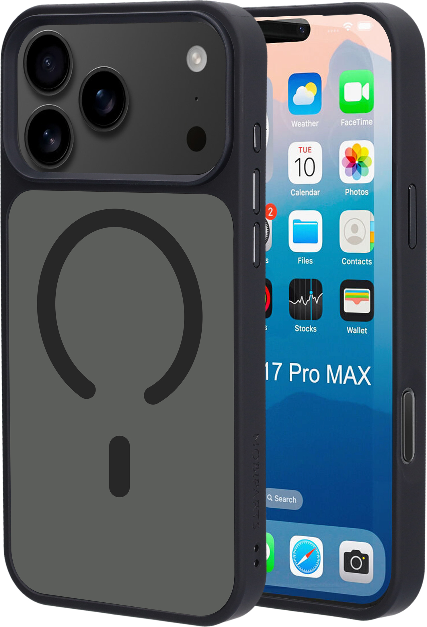 Mobiparts Hardcover Apple iPhone 17 Pro Max Satin Black (Magsafe Compatible)