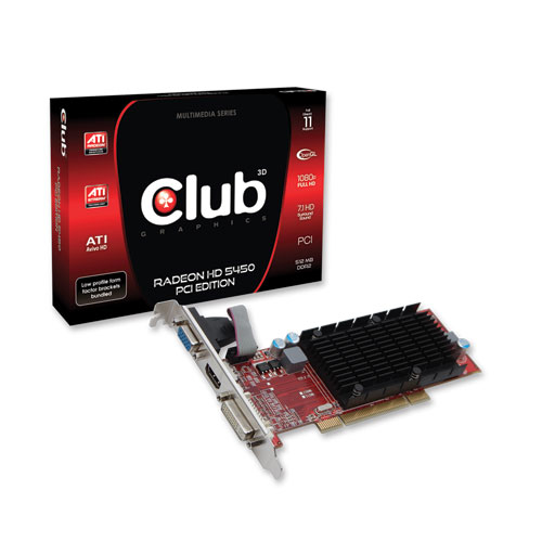 CLUB3D CGA-5452PLI graphics card AMD Radeon HD5450 – image 2