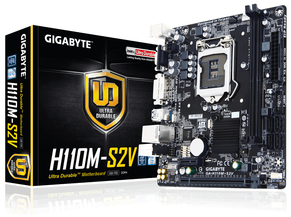 GIGABYTE GA-H110M-S2V motherboard Intel® H110 LGA 1151 (Socket H4) micro ATX – image 2