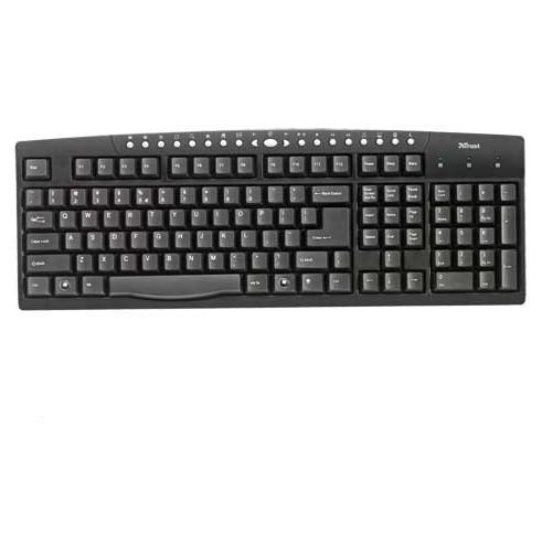 Trust Camiva keyboard USB + PS/2 Black – image 1