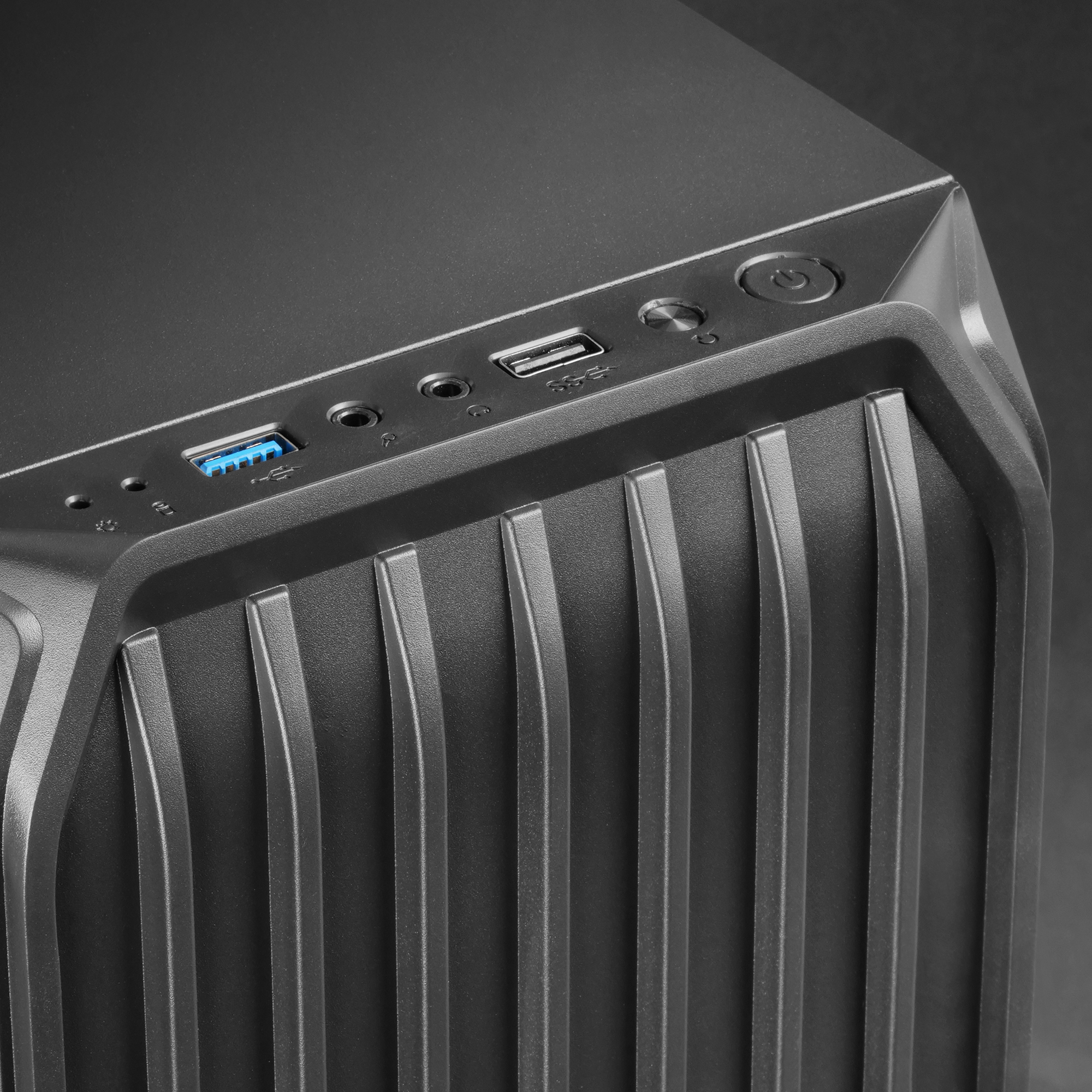 Mars Gaming MC-S2 Black Compact Micro-ATX Gaming PC Case 2 FRGB Rainbow Fans with Front Grille Full Side Window – image 5