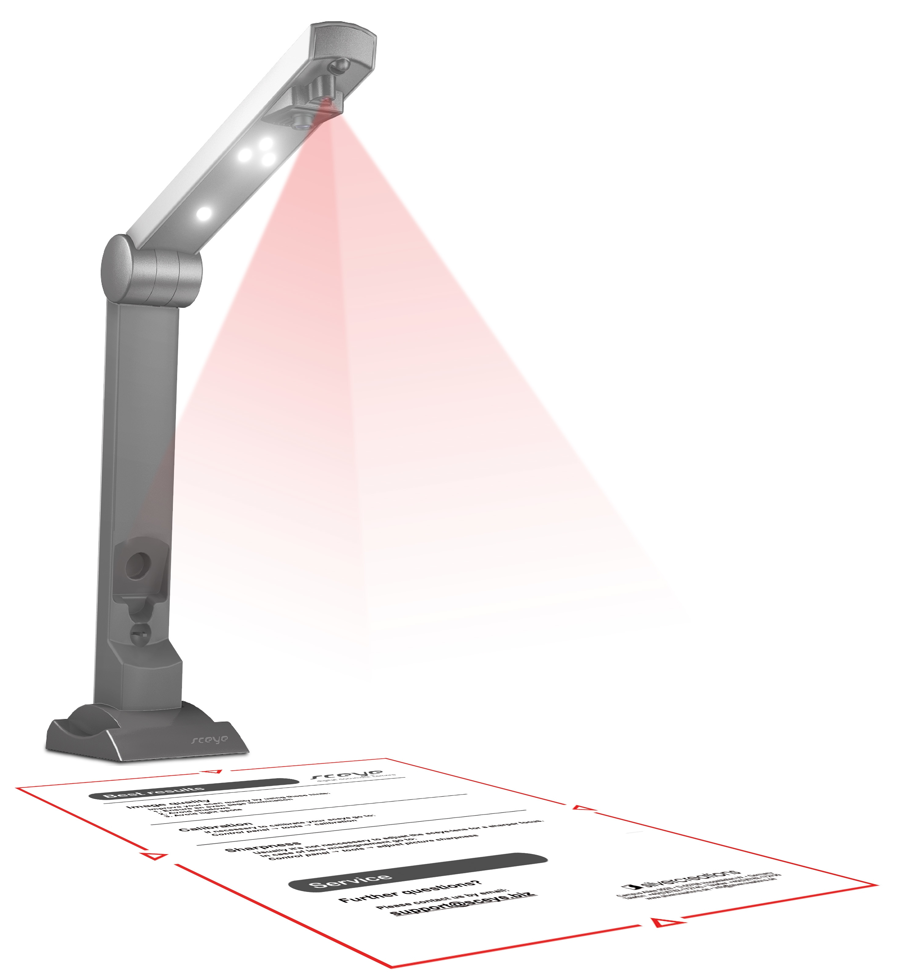 Kodak Alaris A4 PRIMEflash document camera Grey USB 2.0