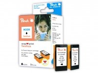 Peach Ink Cartridge H339 Twin Pack Black