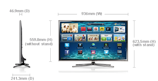 Samsung UE40ES6800U 101.6 cm (40") Full HD Smart TV Wi-Fi Silver – image 4