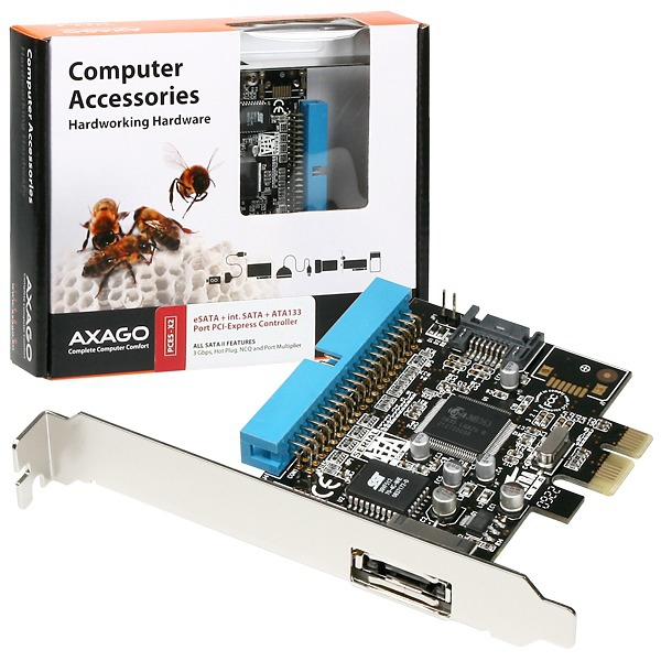 Axagon PCES-X2 interface cards/adapter eSATA, IDE/ATA, SATA – image 4