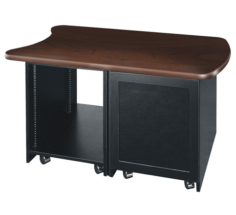 Middle Atlantic D12D-DC rack cabinet 24U Freestanding rack Black, Wood