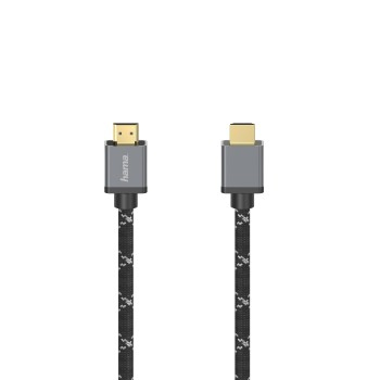 Hama 00205239 HDMI кабель 2 m HDMI Тип A (Стандарт) Черный, Серый
