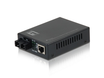 LevelOne 10/100BASE-TX to 100BASE-FX SMF SC Converter, 40km – image 1