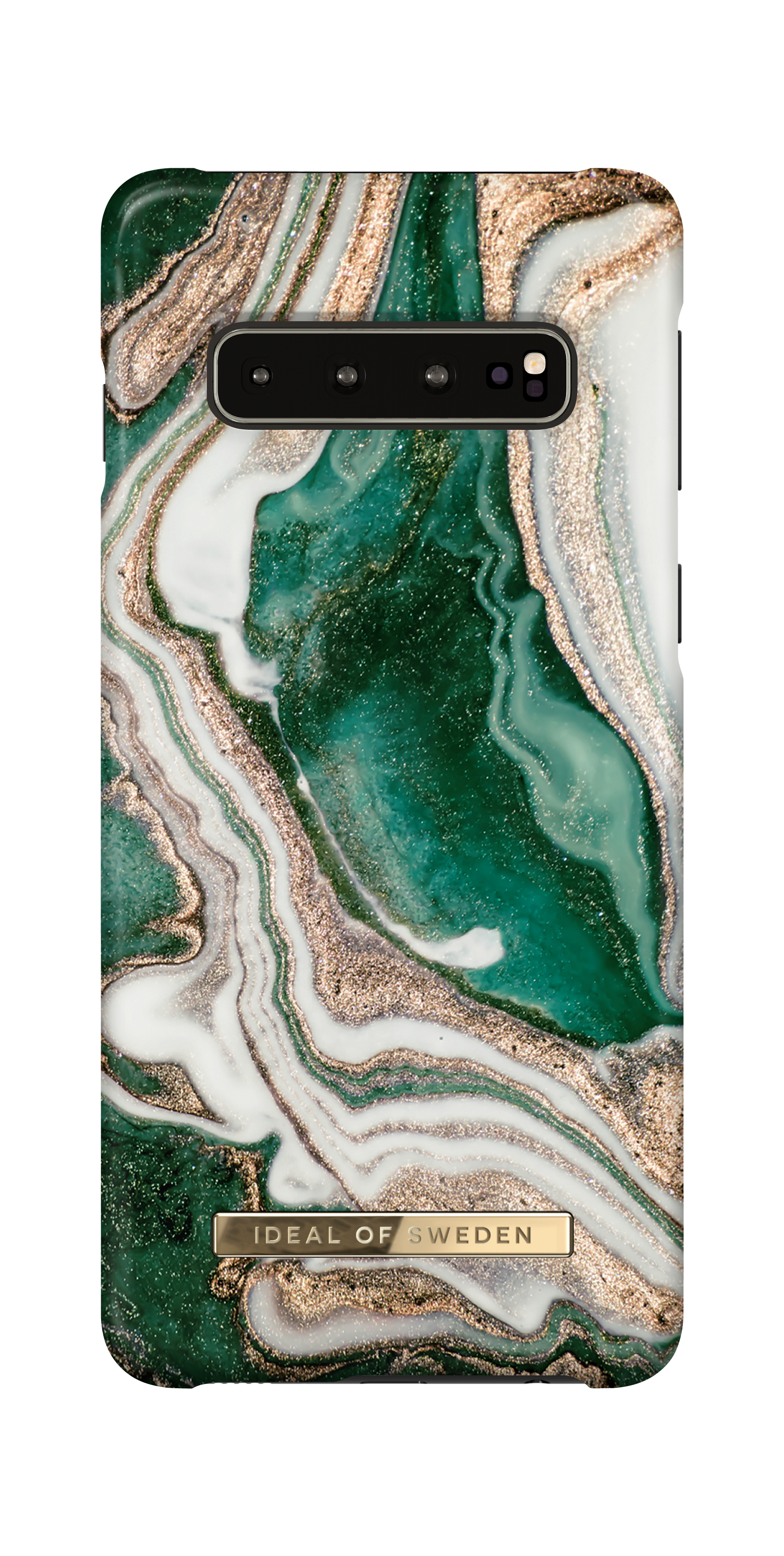iDeal of Sweden Printed Case Galaxy S10 Golden Jade Marble – image 3