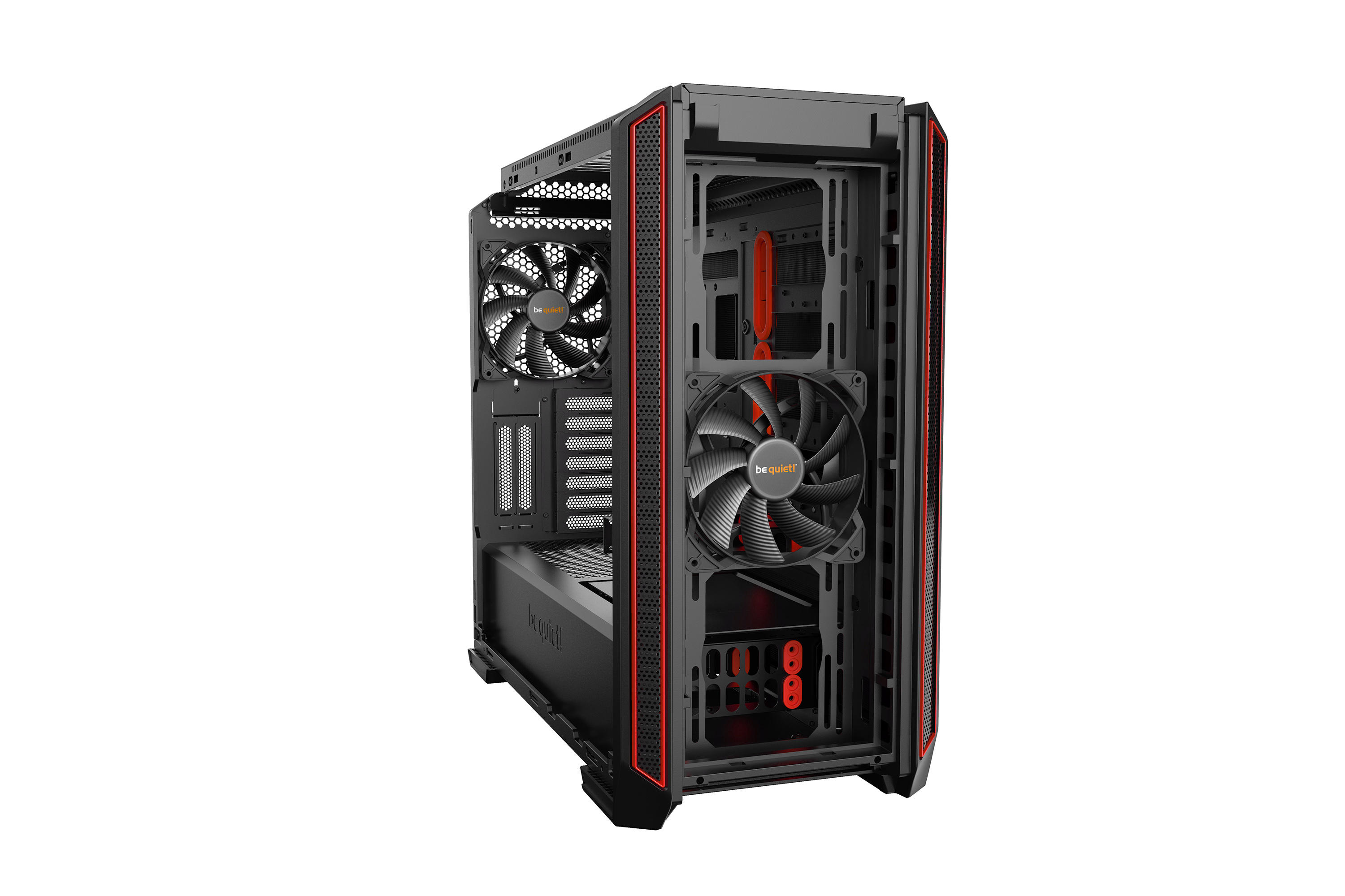 be quiet! Silent Base 601 Midi Tower Black, Red image 2