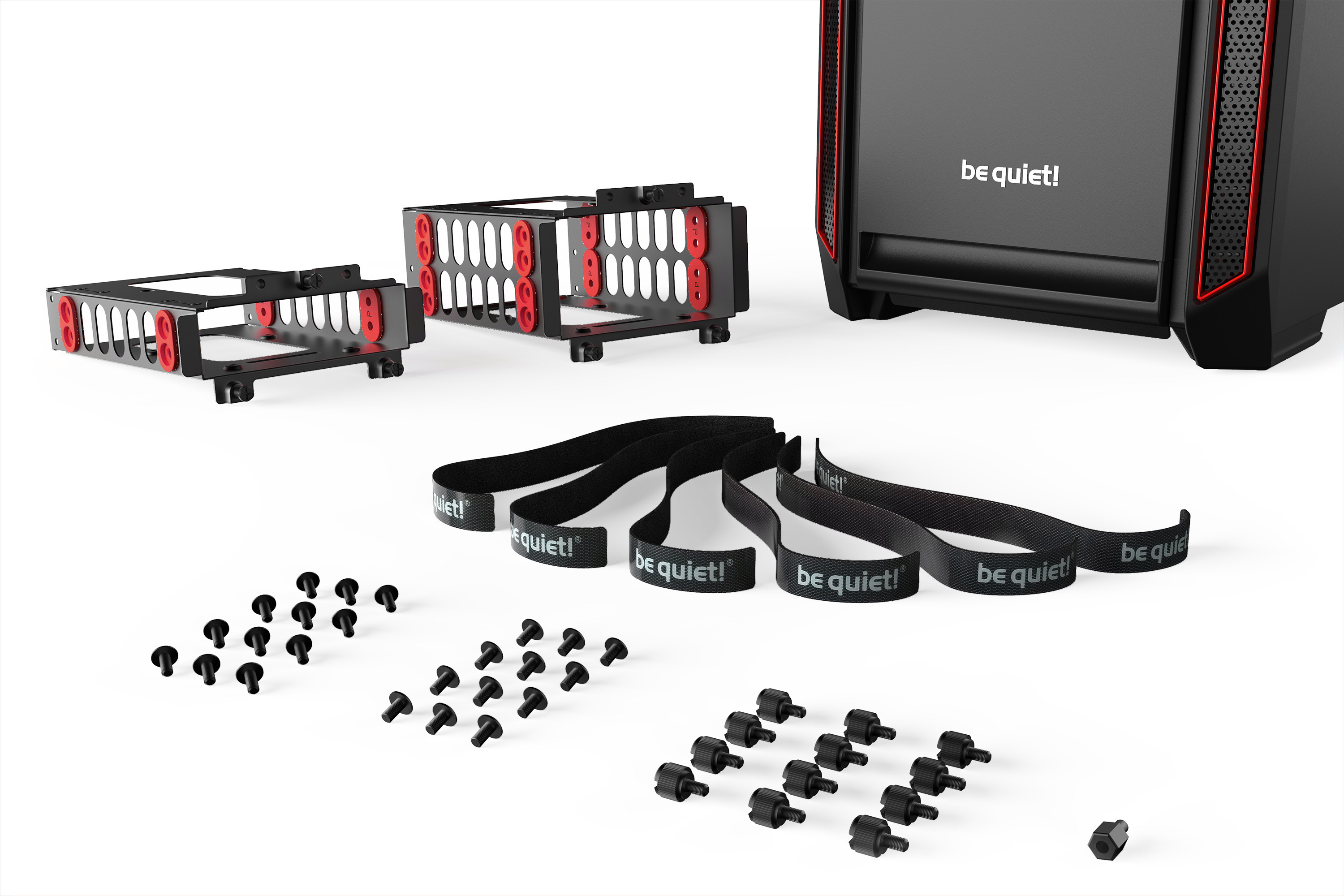 be quiet! Silent Base 601 Midi Tower Black, Red image 8