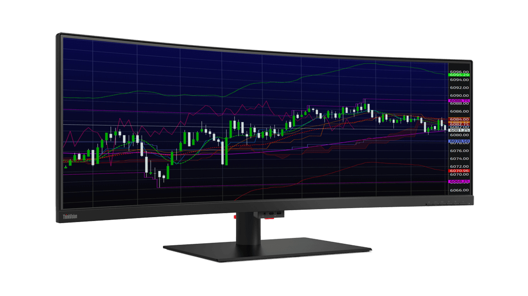 Lenovo ThinkVision P44w computer monitor 110.2 cm (43.4″) 3840 x 1200 pixels LED Black image 4