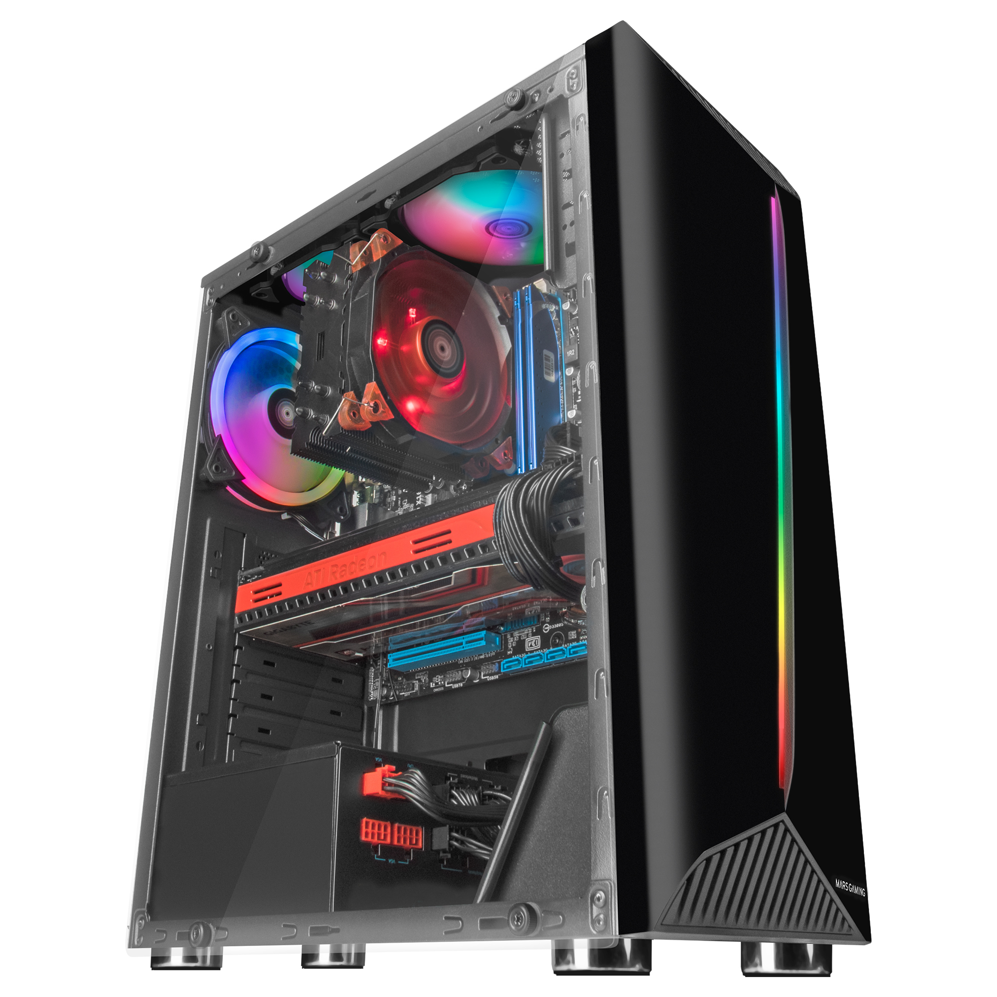 Mars Gaming MCX computer case Tower Black image 3
