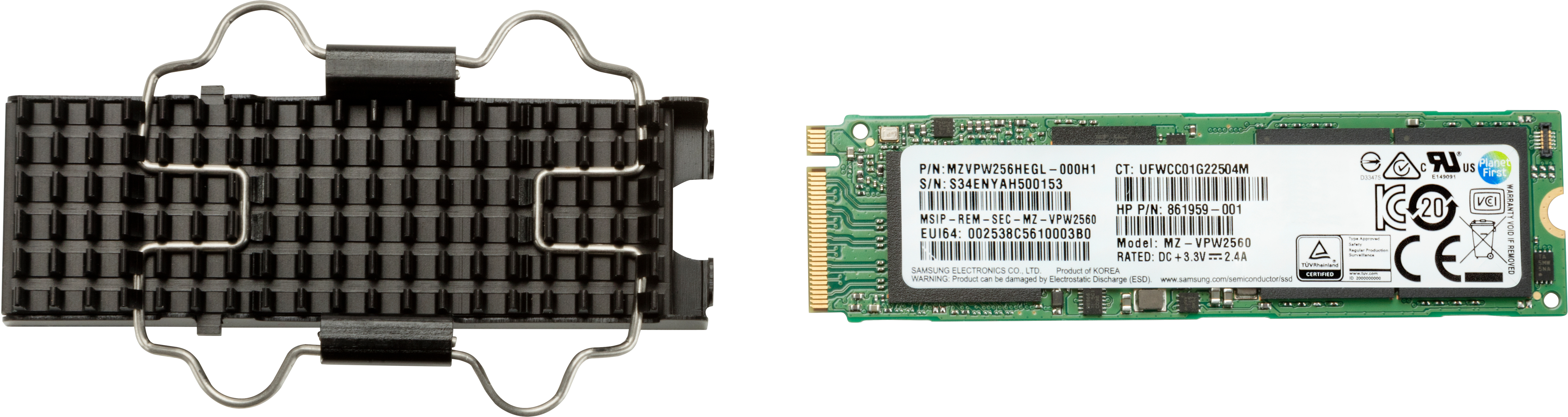 HP Z Turbo Drive 256 GB M.2 PCI Express 3.0 NVMe TLC