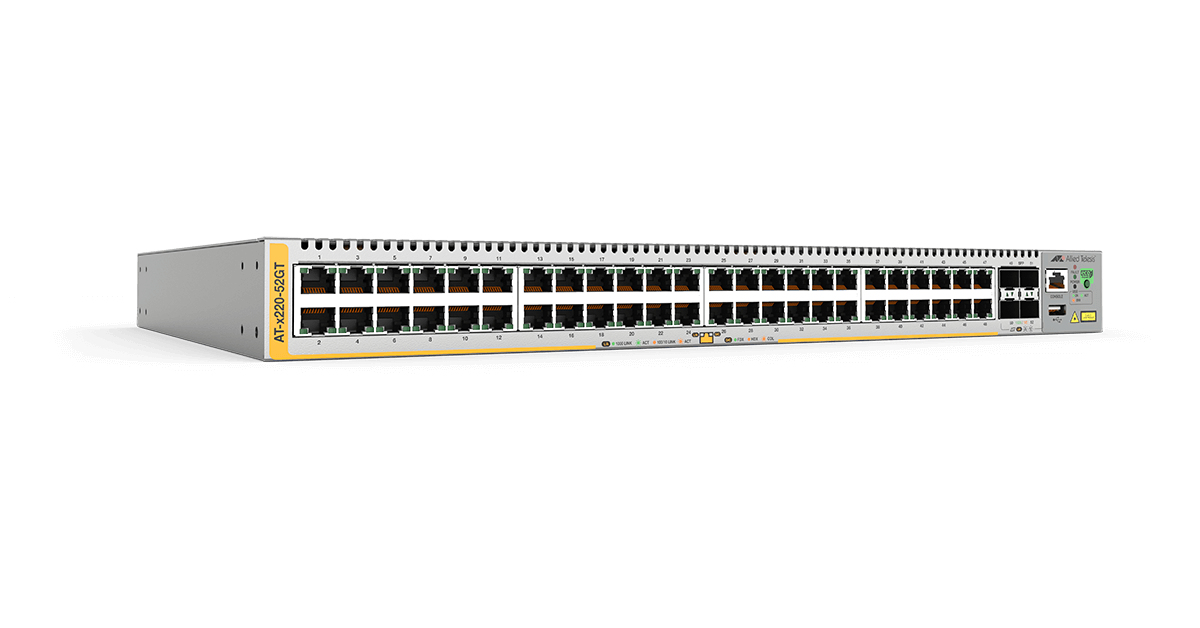 Allied Telesis AT-x220-52GT-50 Géré L3 Gigabit Ethernet (10/100/1000) 1U Gris