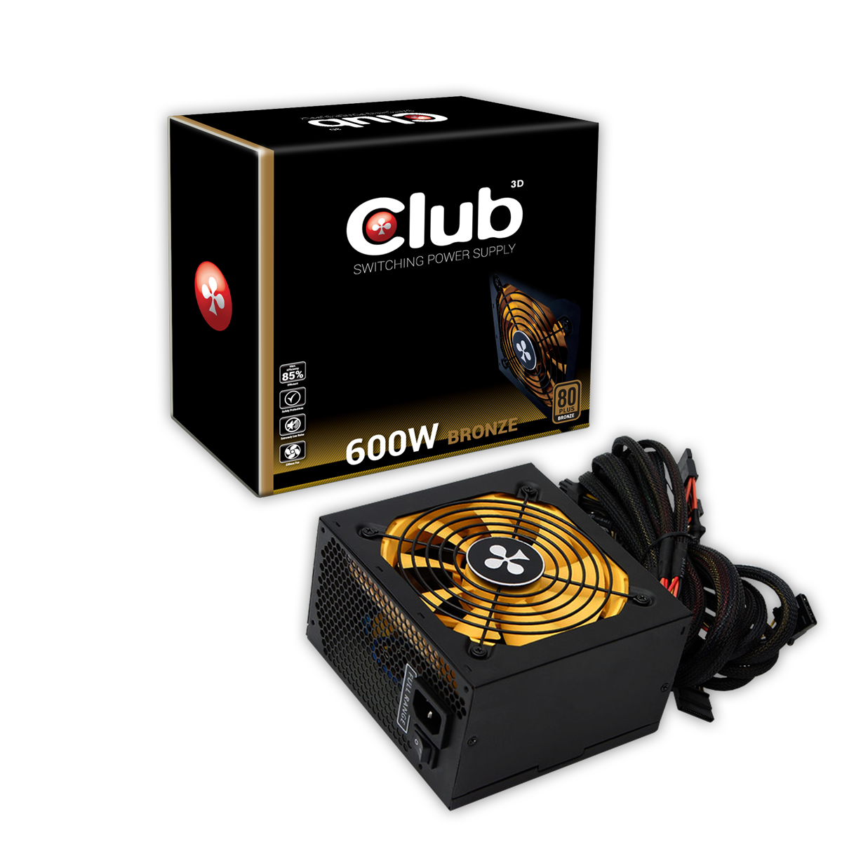 CLUB3D CSP-S600 power supply unit