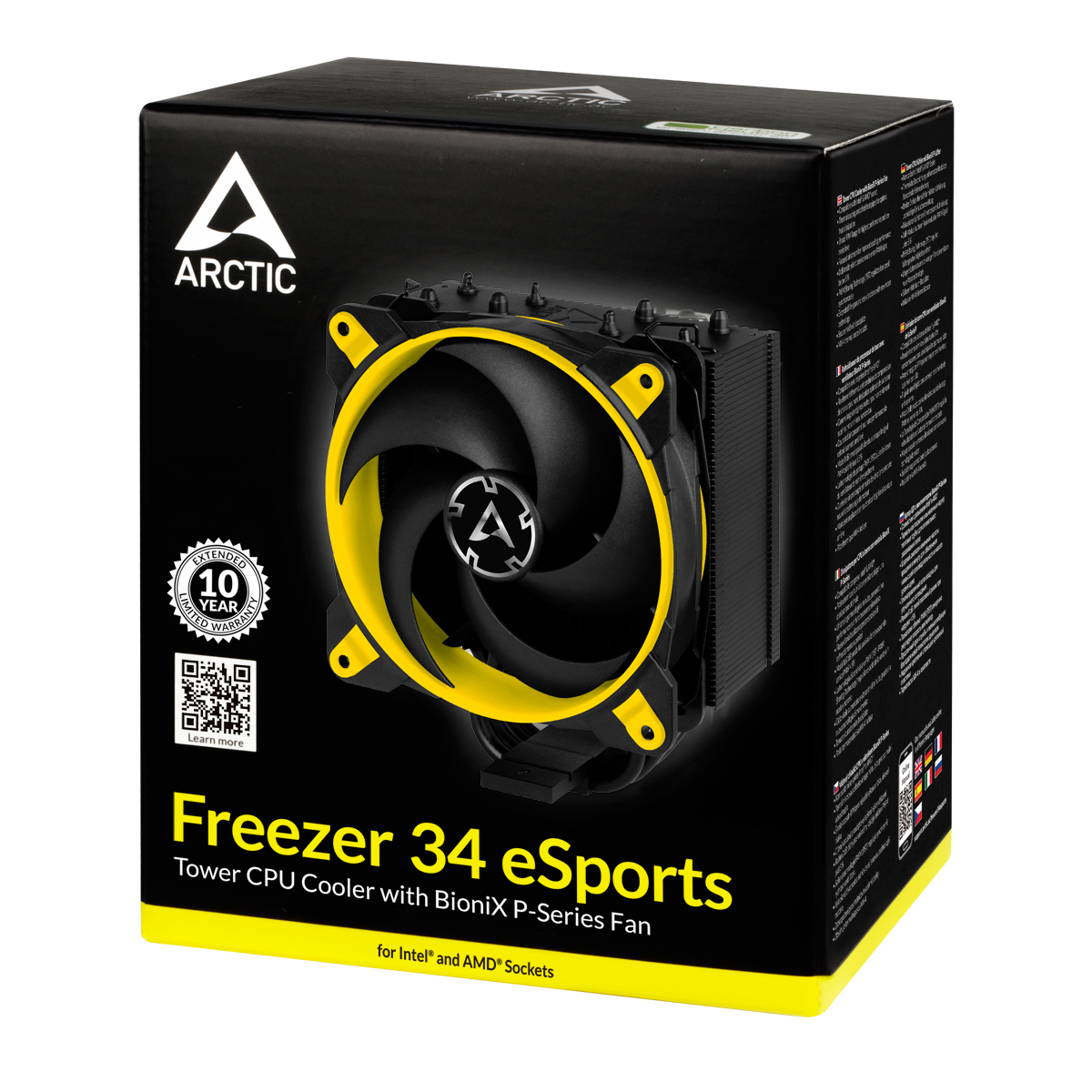 ARCTIC Freezer 34 eSports (Yellow) – Tower CPU Cooler with BioniX P-Fan image 9