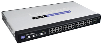 Linksys SPS224G4 24 x 10/100 + 4 x Gigabit SP Switch