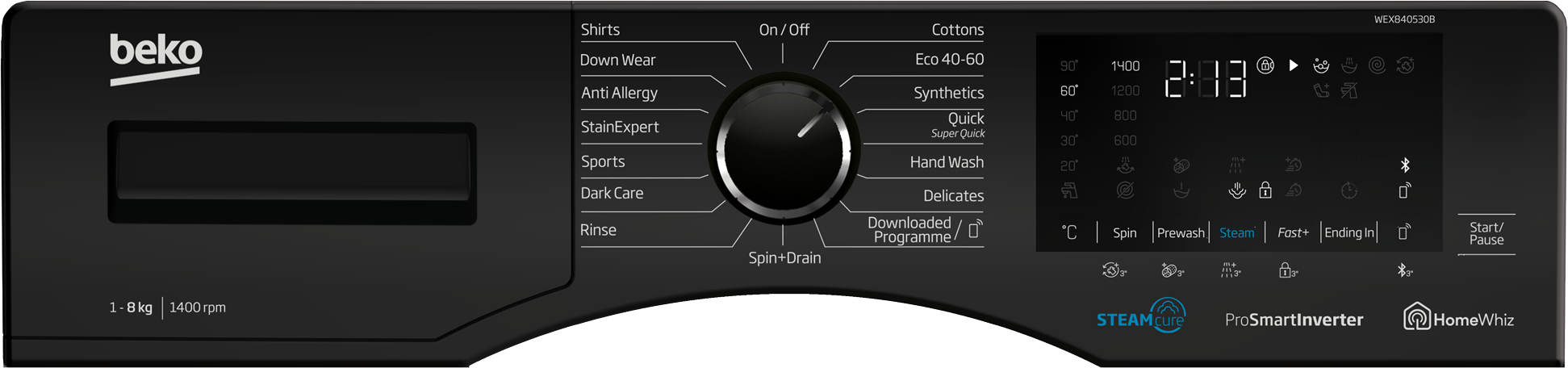 Beko WEX840530B washing machine Front-load – image 4