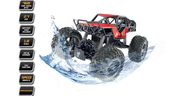 Gear2Play TR41529 Radio-Controlled (RC) model Monster truck Electric engine 1:8 – image 4