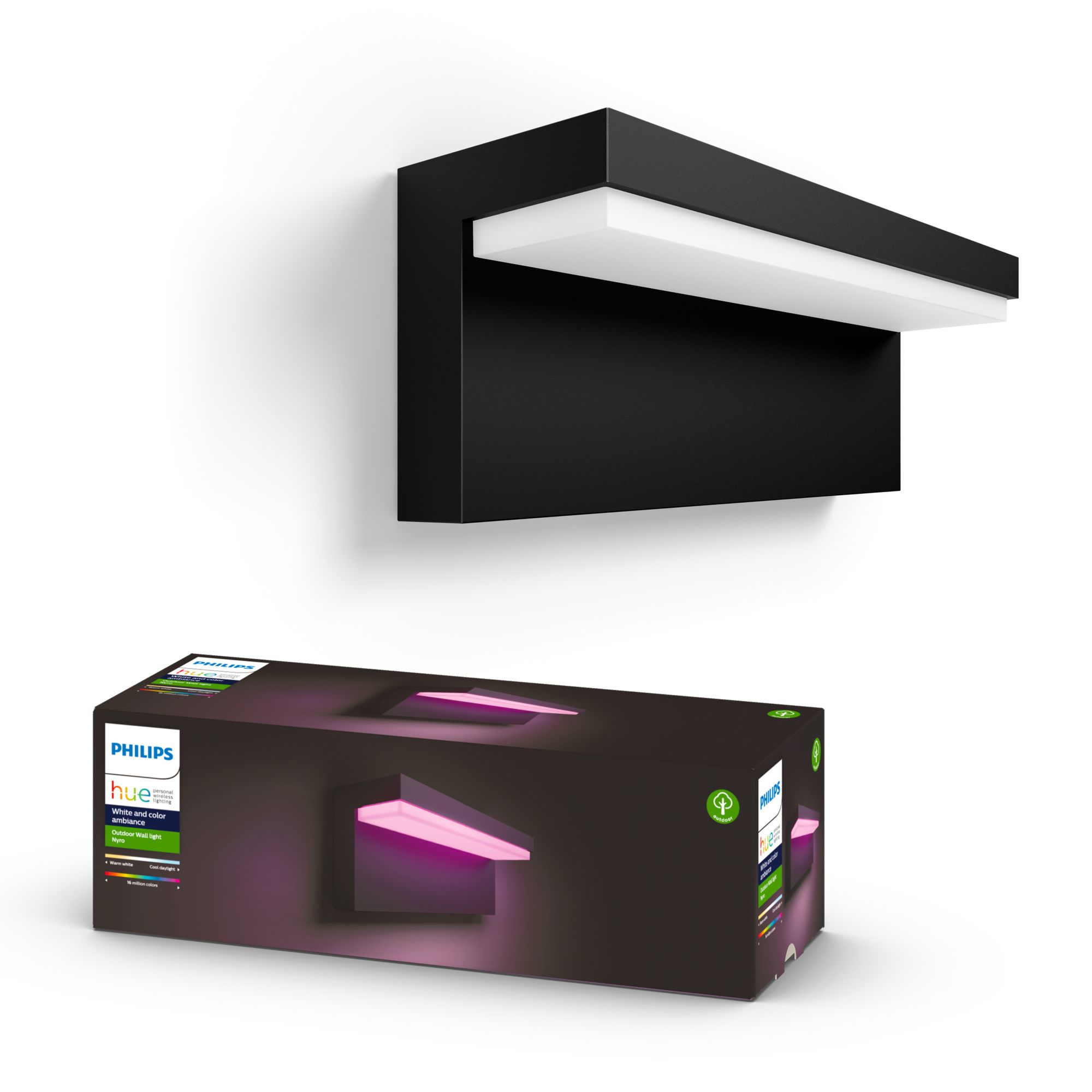 Philips by Signify Philips Hue White and colour ambience Nyro Outdoor wall light – image 7