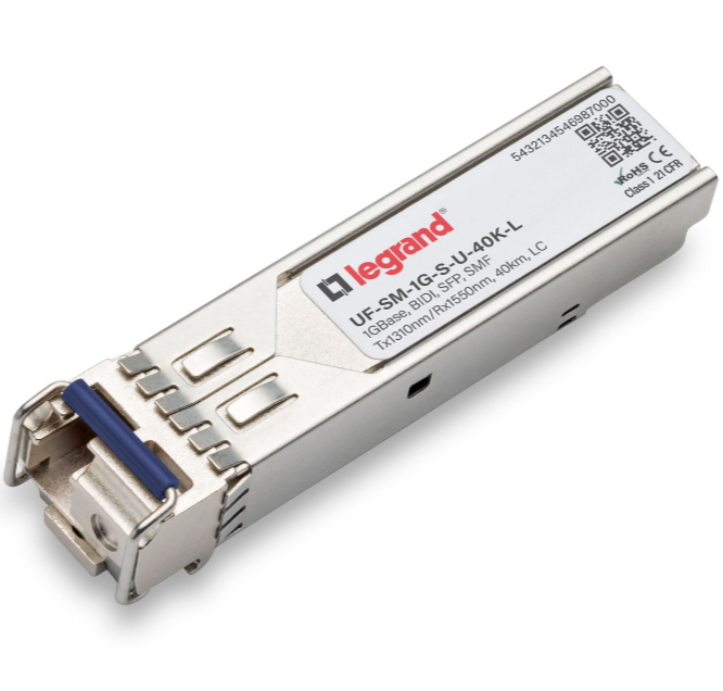 Legrand UF-SM-1G-S-U-40K-L network transceiver module Fiber optic 1000 Mbit/s SFP 1550 nm