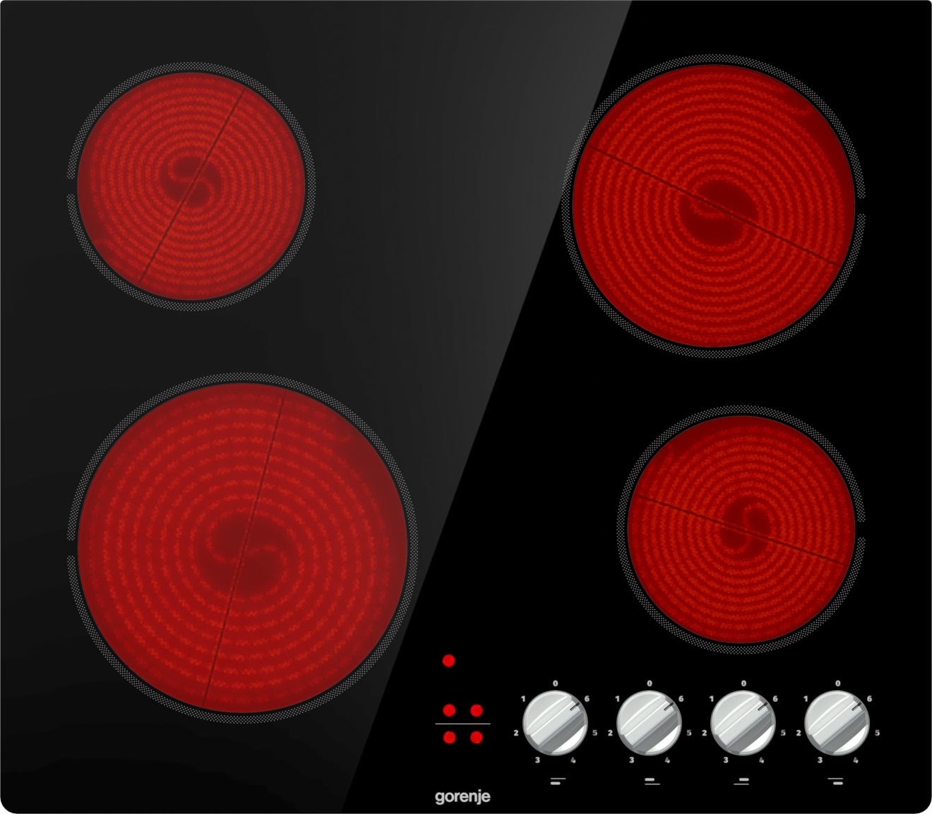 Gorenje EC641BSC hob Black Built-in Ceramic hob 4 zone(s) – image 2