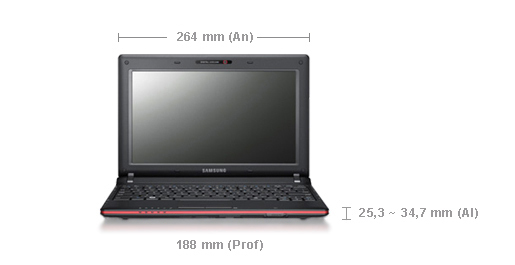 Samsung N145 Intel Atom® N455 Netbook – image 2