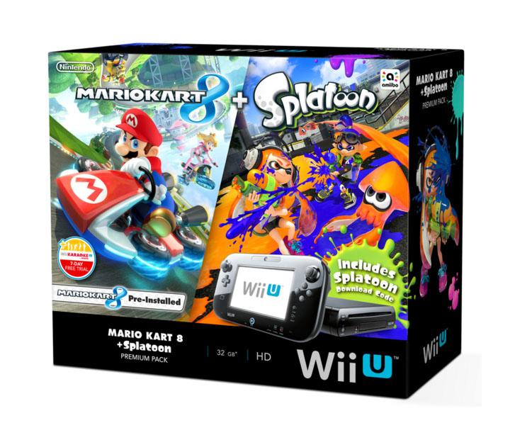 Nintendo Mario Kart 8 + Splatoon Wii U Premium Pack – image 1