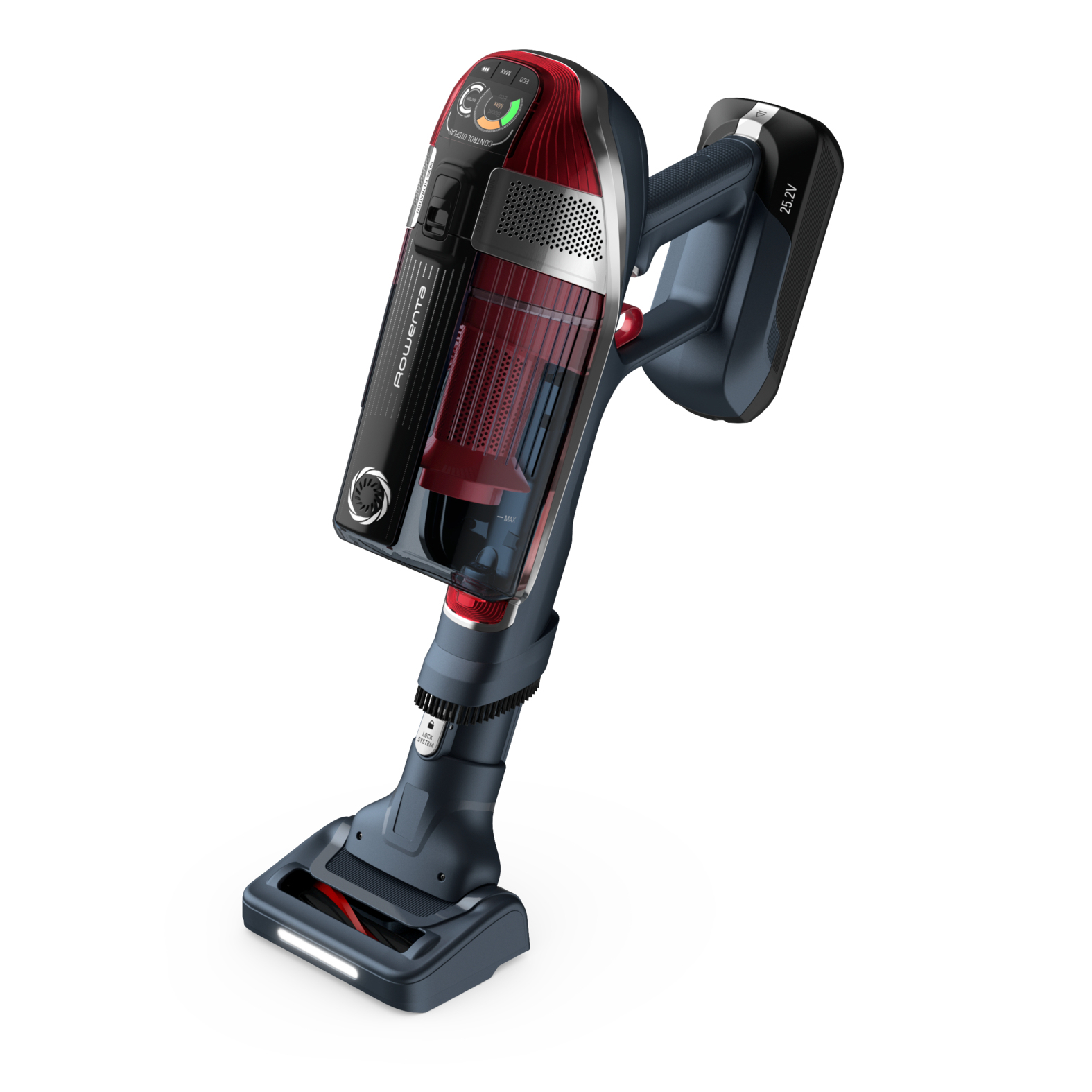 Rowenta X-Force RH9877 2-in-1 stick vacuum Battery Dry Bagless Grey, Red – image 7