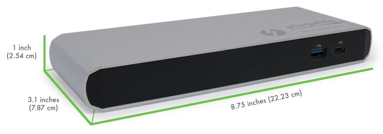 Plugable Technologies TBT3-UD1-83 laptop dock/port replicator Docking Thunderbolt 3 Black, Grey – image 6