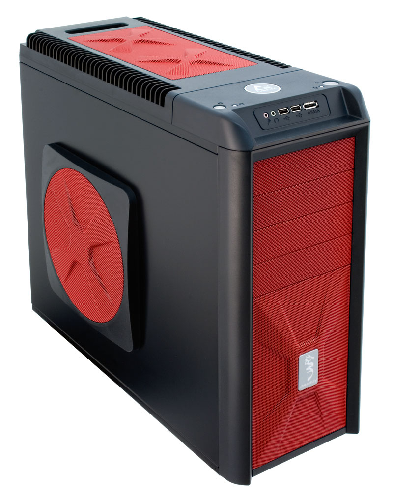 Chieftec CH-07B-R computer case Midi Tower Black, Red