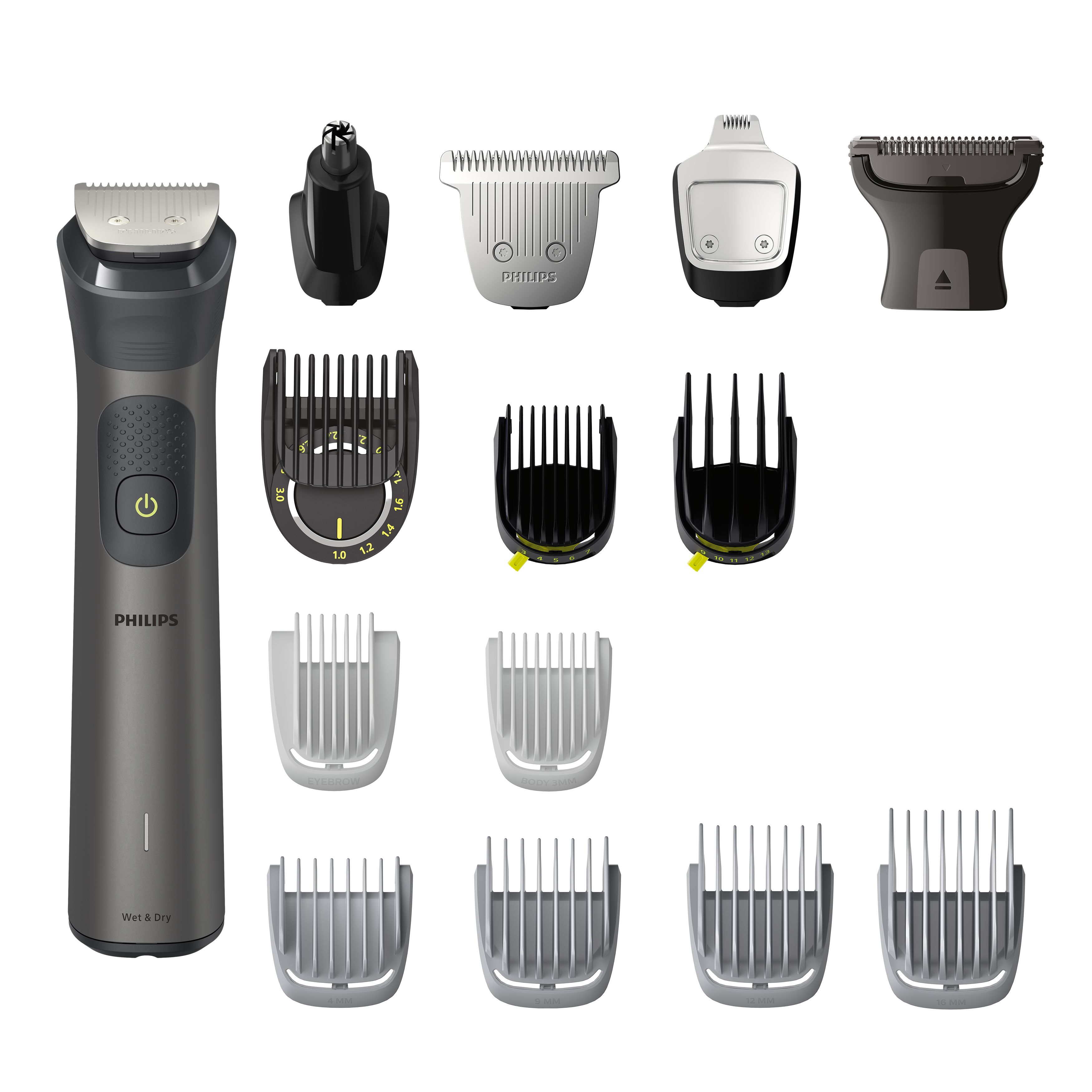 Philips Multigroom Series 7000 rasoio rifinitore all-in-one 15 in 1 per viso testa e corpo MG7940/15