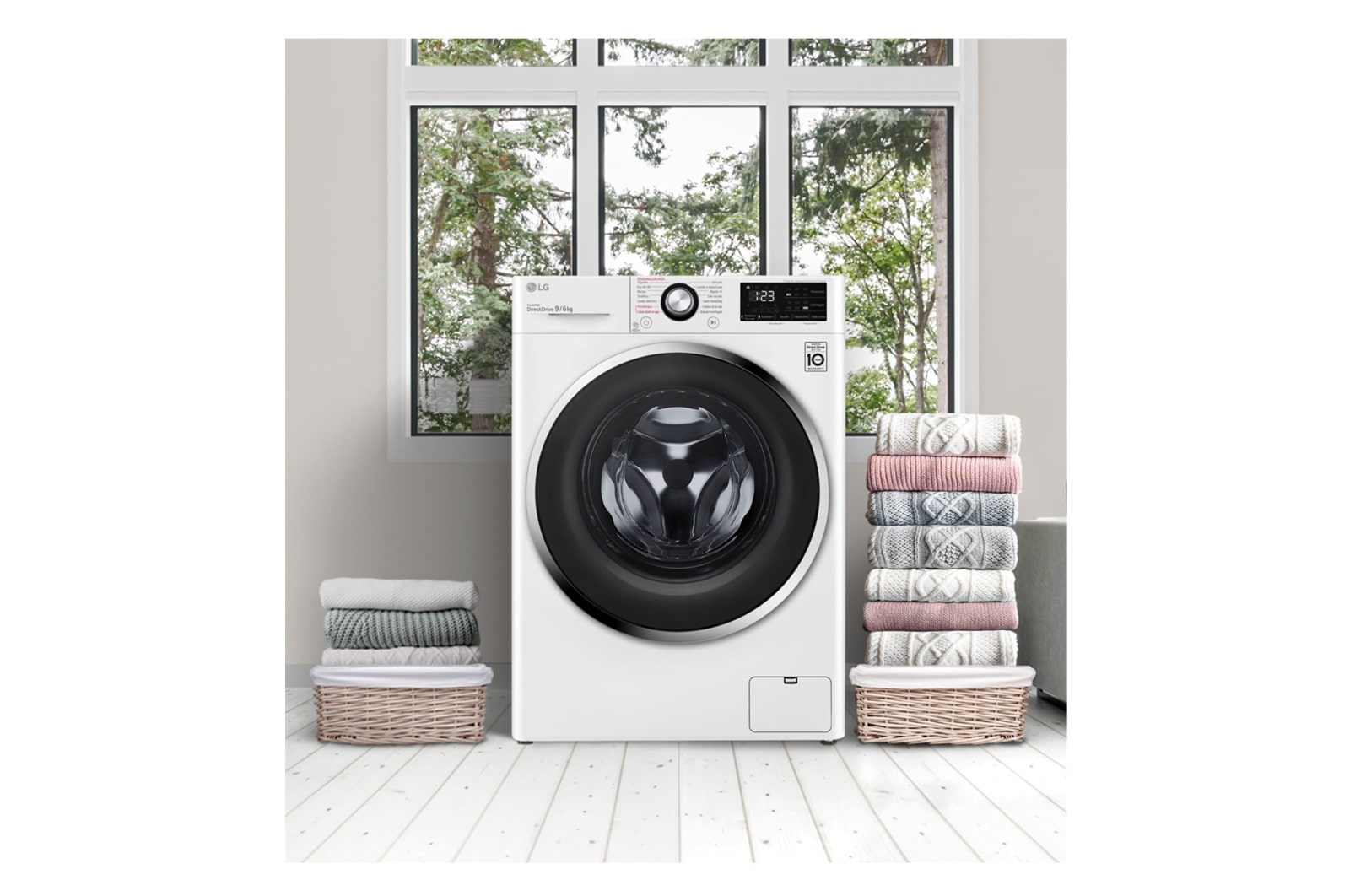 LG F4DV3109S2W washer dryer Freestanding Front-load White – image 8