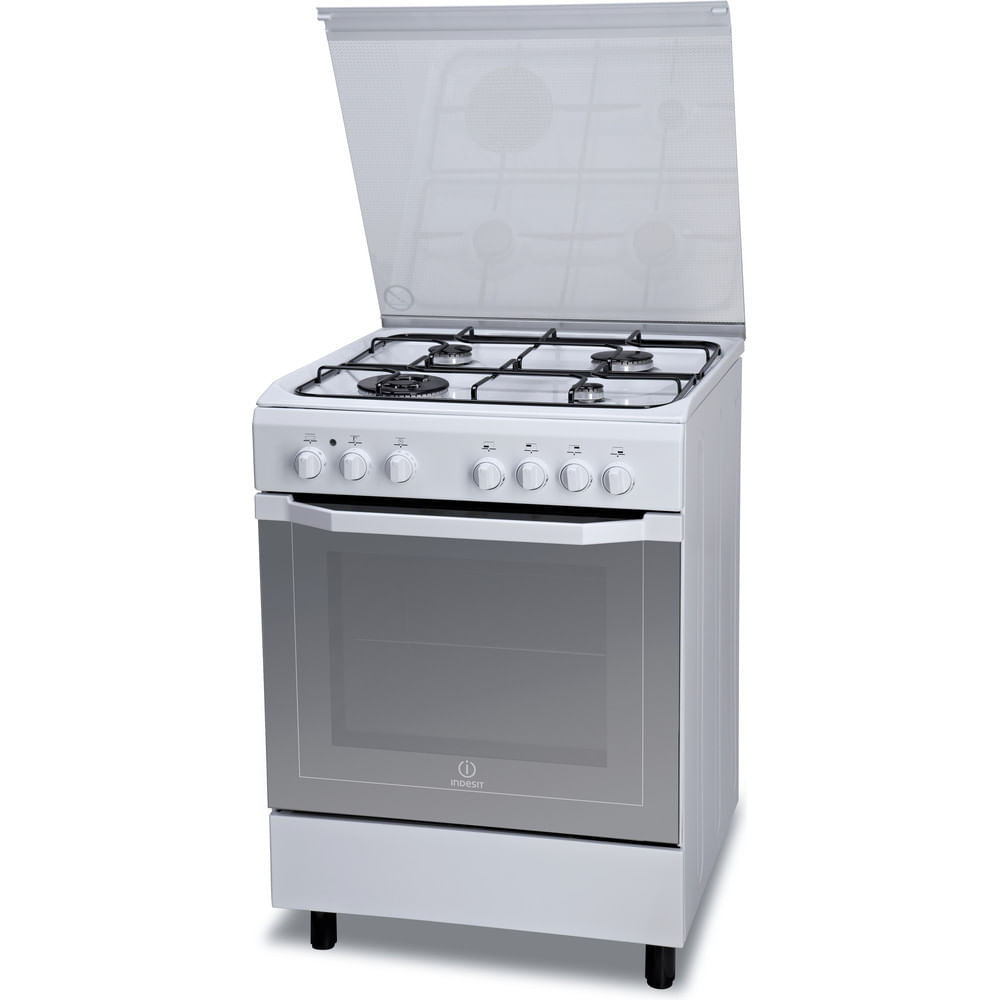Indesit I6TMH2AF(W)/I Freestanding cooker Electric Gas White