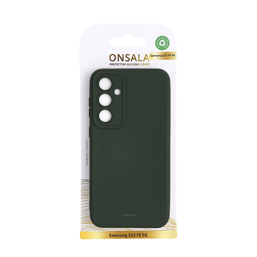 Onsala Phone Case with Silicone Feel Olive Green - Samsung S23 FE – image 2