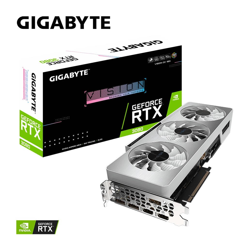 GIGABYTE GeForce RTX 3080 VISION OC 10G (rev. 2.0) – image 9