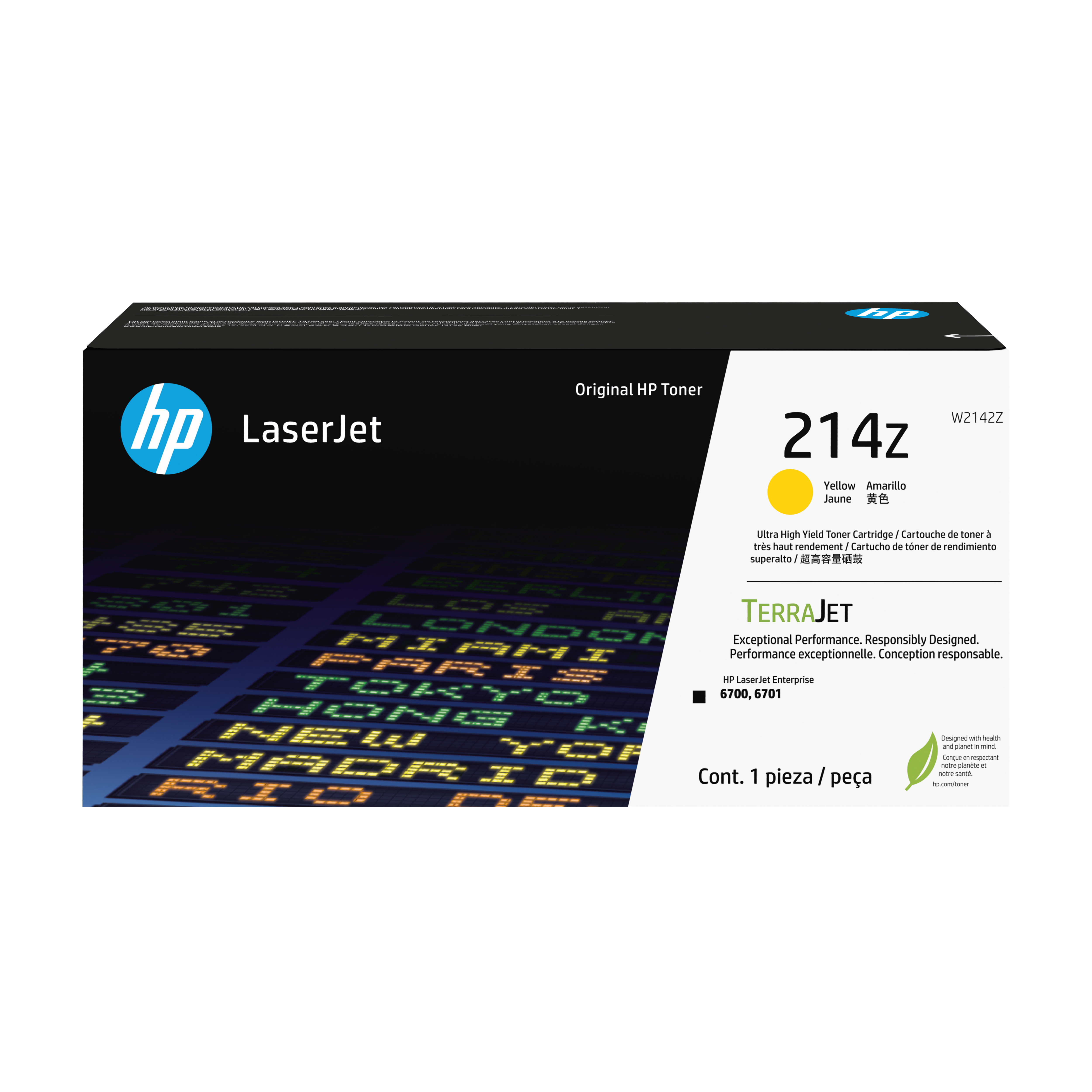 HP 214Z YLW ORIGINAL LASERJET TONER CRTG