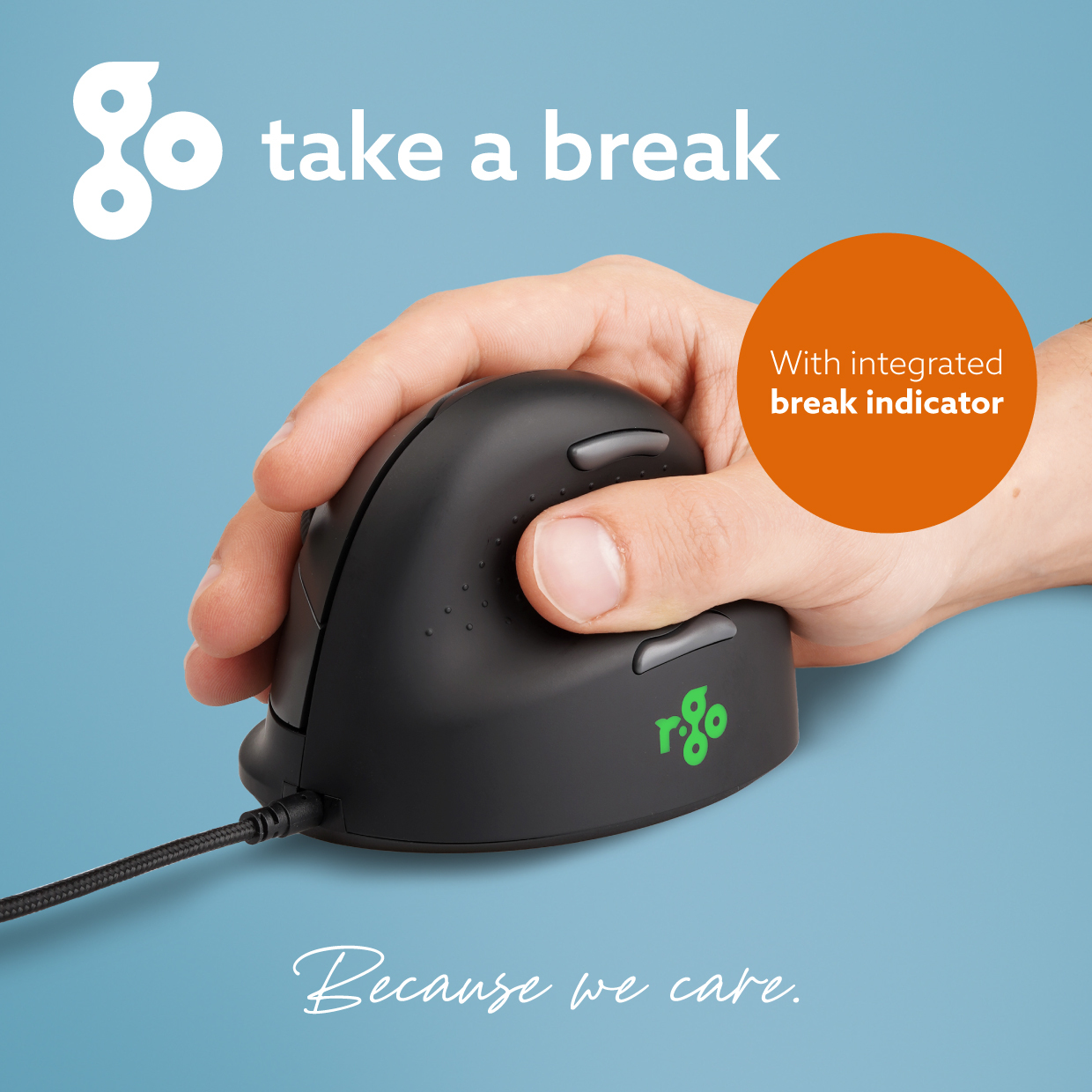 R-Go Tools Ergonomic mouse R-Go HE Break with break software, small (hand length less than – image 8