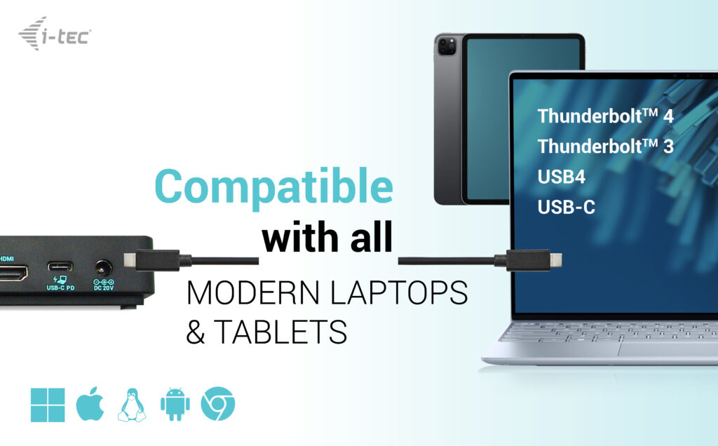 i-tec USB-C Triple Display Docking Station Gen 2 Pro + Power Delivery – image 7