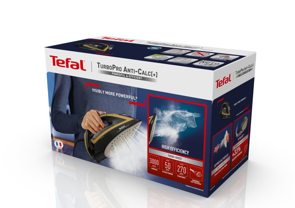Tefal TurboPro FV5696 Dry iron Durilium AirGlide Autoclean soleplate – image 9