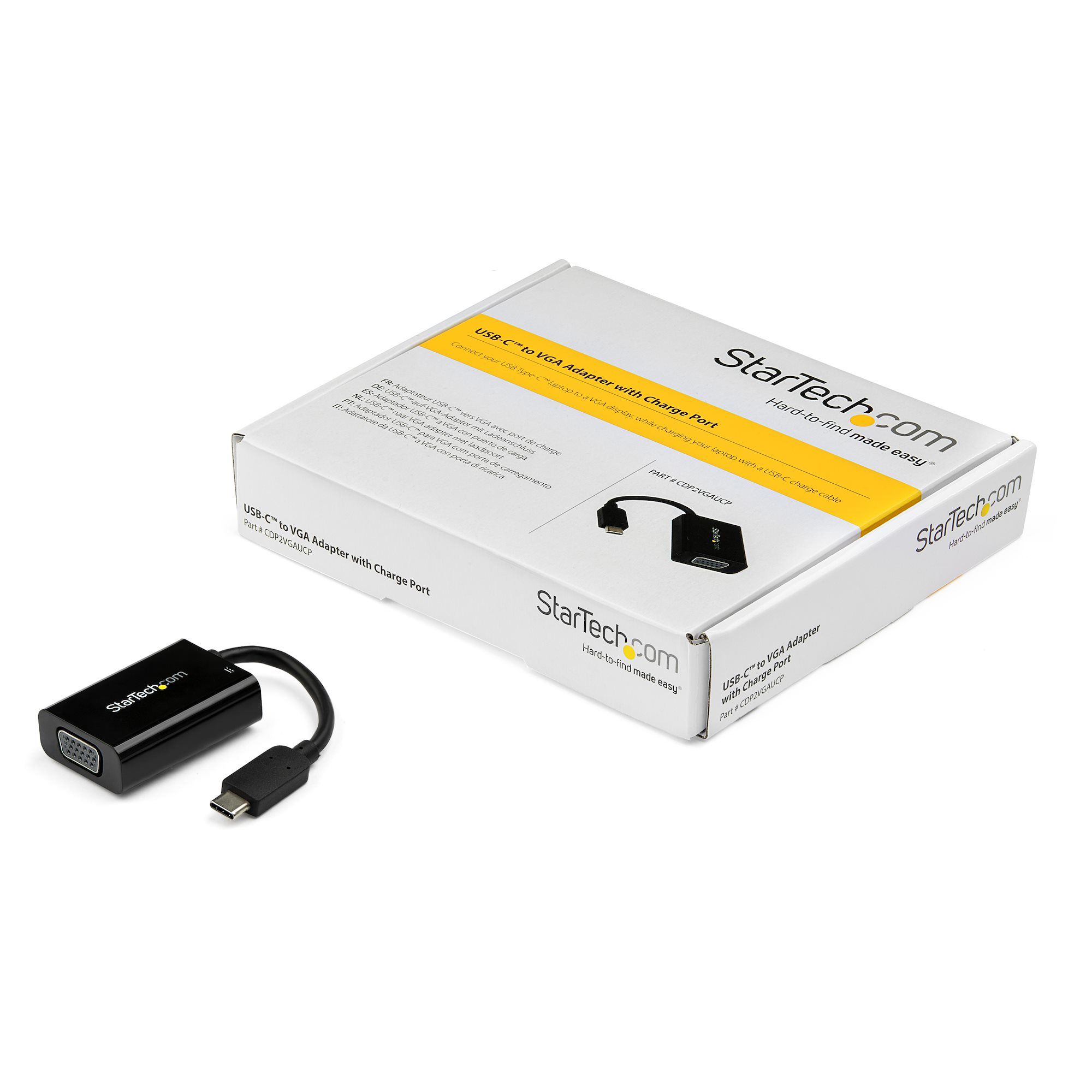 StarTech.com USB C to VGA Adapter with Power Delivery - 1080p USB Type-C to VGA Monitor Video Converter w/ Charging – image 5