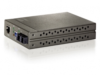 LevelOne 10/100BASE-TX to 100BASE-FX SMF SC Converter, TS-1000, 30km