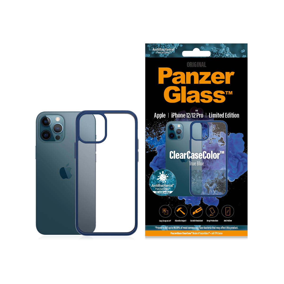 PanzerGlass ® ClearCaseColor™ iPhone 12 | 12 Pro - True Blue Limited Edition – image 4