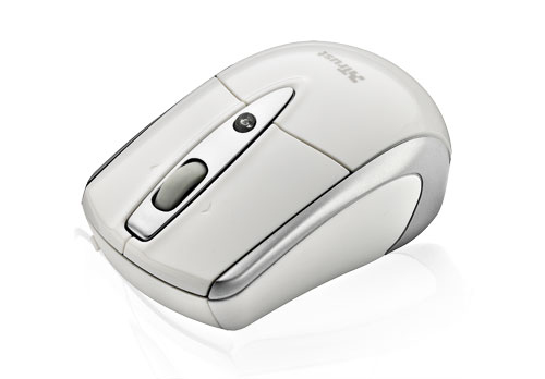 Trust Retractable Laser Mini Mouse for Mac & Windows PC - White